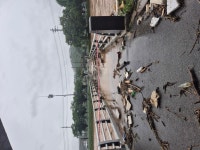 세종 소정면 광암교 붕괴…버스 14개 노선 운행중지