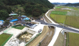 합천군 율곡면 가리목 소하천 정비사업 준공