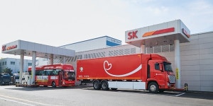 SK에너지 인천서 상용차용 수소 충전소 운영, 대형 화물차 하루 60대 충전