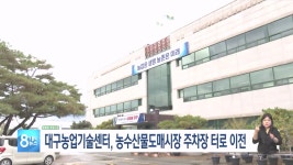 대구농업기술센터 농산물도매시장 주차장 터 이전