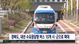 경북 수요응답형 마을버스 내년 10개 시군으로 확대 운영