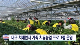 대구시, 치매 환자 가족 대상 치유농업프로그램 운영
