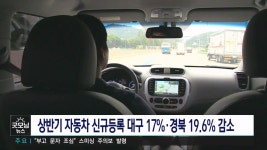 상반기 대구 자동차 신규 등록 급감