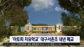아토피 치유학교 대구서촌초등학교 내년에 폐교