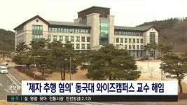 '제자 추행 혐의' 동국대 와이즈캠퍼스 교수 해임