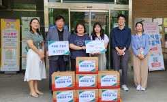 근로복지공단안산병원, 폭염영향 취약계층에 여름용품 기부