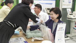 지영미 청장, 고혈압·당뇨병 등록교육센터 현장 방문