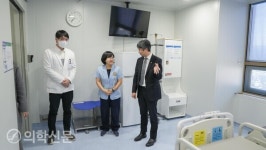 질병청장, 강원지역 의료기관 감염관리 현장 방문