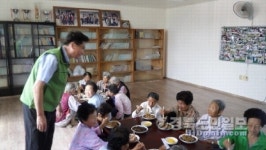 포항 북구청, 화대리경로당 자장면 자원봉사
