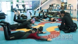 김천소방서, 동계 수난구조능력 점검·훈련