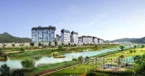 도심 속 자연 친화형 아파트도량 미소지움