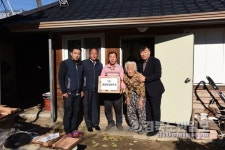 재경양남향우회, 생필품 전달