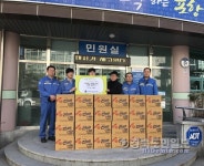 포스코 선재부, 우창동 주민센터에 라면 전달