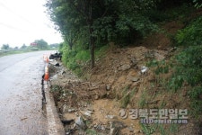 안동지역 물폭탄… 도로 파손 등 피해 잇따라
