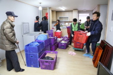 지진피해 환호동 대동빌라 25가구 첫 이사