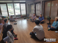 구미시 도로과 장천면 무더위 쉼터 방문