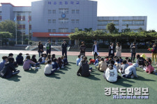 포항 대송초, 교직원·학생 지진 대피 훈련