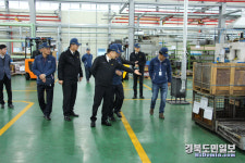 경북소방본부장, 칠곡 산동금속 현장 컨설팅