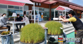 대구·포항고속道 청통휴게소, 피트닉 테이블 호응