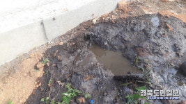 영주 돈사 재개축현장 가축오폐수 수백여t 콸콸