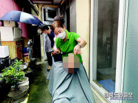 영주 휴천3동 자치위, 취약가구 미용 봉사