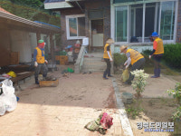 영주 문수면 행정복지센터, 침수가옥 봉사활동