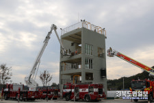 김천소방서, 고층화재 대비 훈련