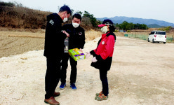 포항 청하면행정복지센터, 산불감시원 격려