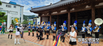 전국체전 성공기원 선산봉황시장 로드 퍼레이드