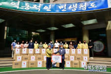 (주)신창산업 최명한 대표, 청도군에 마스크 기탁