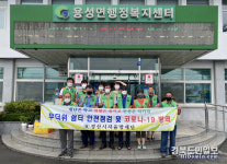 경산 용성면 자율방재단 어르신 방역관리 총력