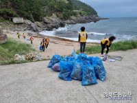 영덕 축산면 적십자봉사회, 해변 정화활동 실시