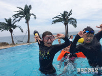 영덕 축산항초 물놀이에 흠뻑 빠졌어요