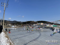 문경시 산양면 위만1리 우마이 얼음썰매장 개장