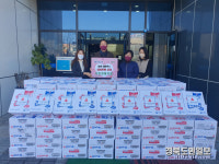 포항시민장례식장, 설 앞두고 라면으로 이웃사랑 실천