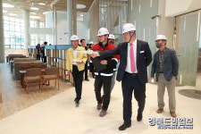 김학동 예천군수, 예천 복합커뮤니티센터 공사현장 점검