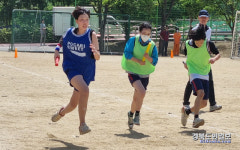 칠곡 장곡중학교우리 함께 달려요체육 한마당 실시