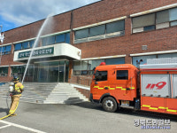 안동시-안동소방서, 용상제2정수장 화재 대응훈련 실시