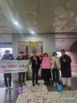 칠고 북삼중학교 학부모회, 출근하는 교사들에게 깜짝 이벤트 행사 실시