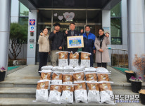 문경 산북면 대식농산, 경로당에 쌀 기탁