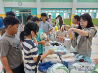 청도 동산초, 학생자치회 주관으로 알뜰시장 개최