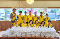 영주 휴천3동 지사협, 어르신에 삼계탕 나눔