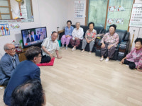 권준경 구미 선산읍장, 경로당·수해지역 방문