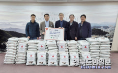 영주제일교회, 희망2025 이웃돕기 성금 1000만원 백미 10kg 100포 기탁!