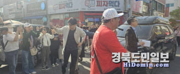 한동훈 보자... 포항 효자시장 인산인해
