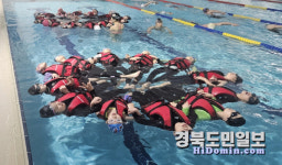 구미도시공사, 들성생활체육센터 초등학교 생존 수영교실 개설