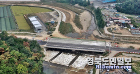 경주 신당천 하천재해예방사업 막바지