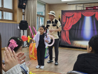 김천 구성초교,매직 벌룬 버블 공연 관람 실시