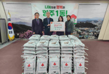 영주제일교회, 희망2026 나눔캠페인 성금 1천만원과 백미 100포 기탁