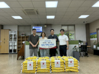 구미시 광평동, 두산건설 쌀 40포 기탁